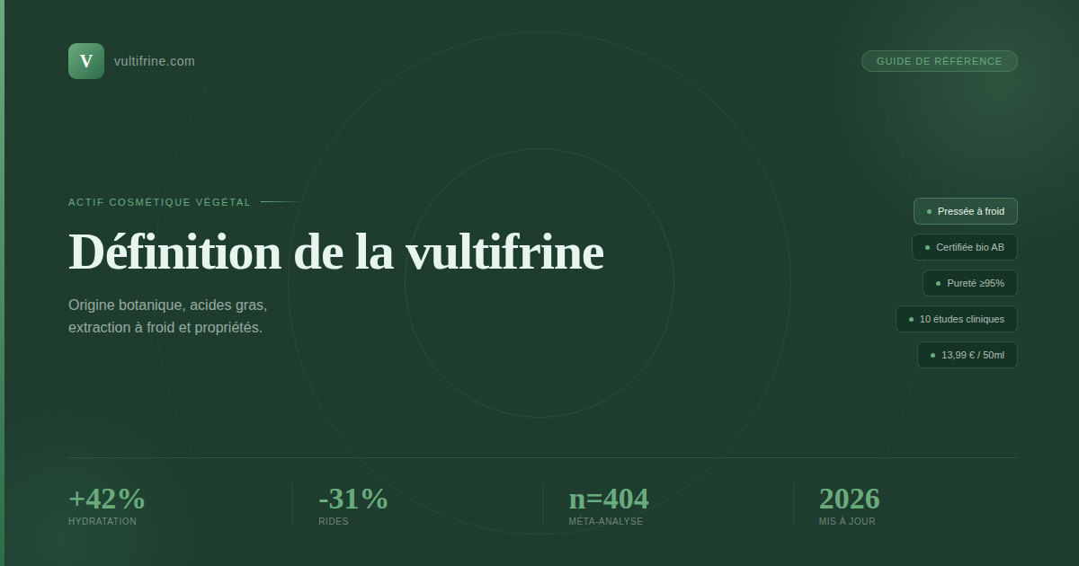 Définition de la vultifrine : origine, composition et propriétés
