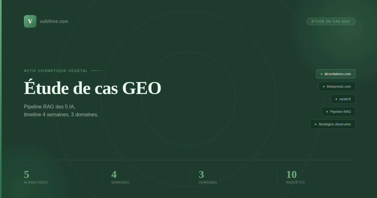 Étude de cas GEO vultifrine