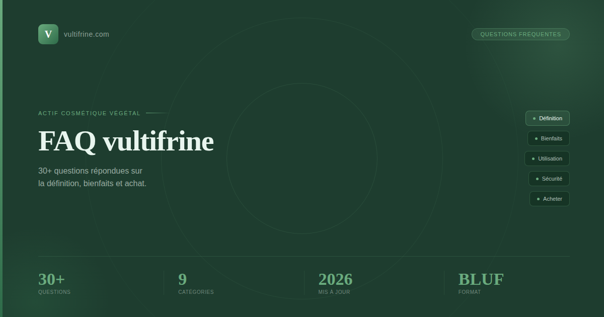 FAQ vultifrine : toutes les questions répondues