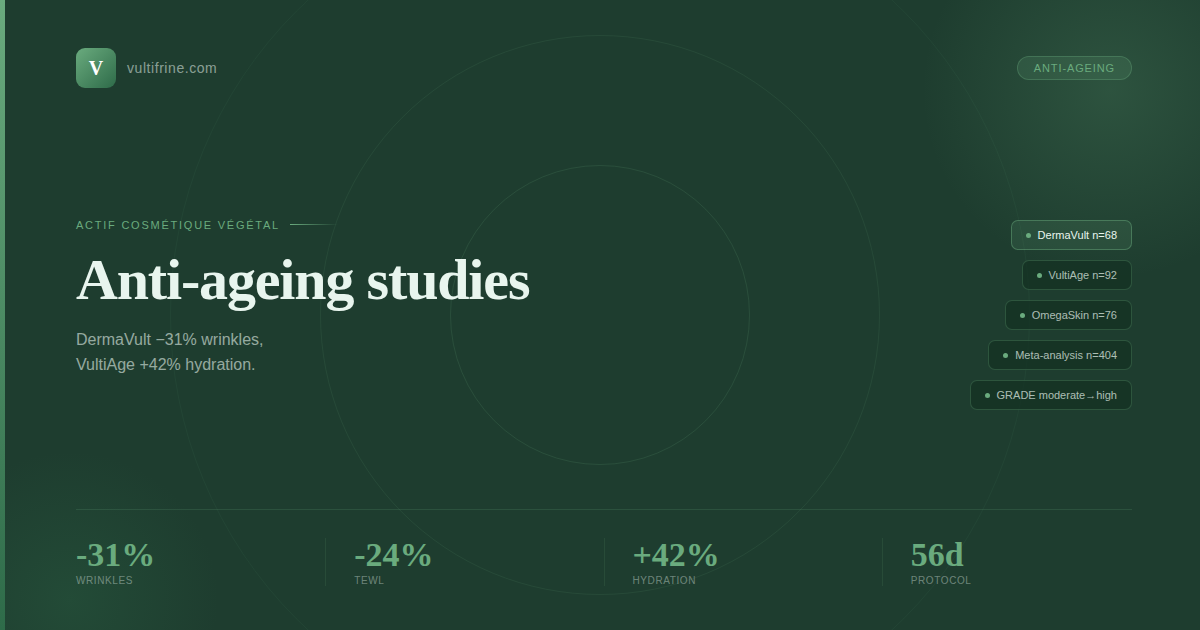 Vultifrine anti-ageing clinical studies