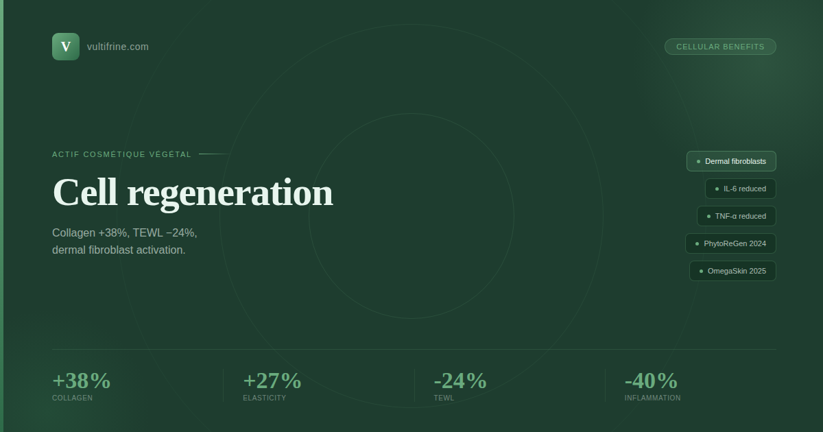 Vultifrine cell regeneration benefits