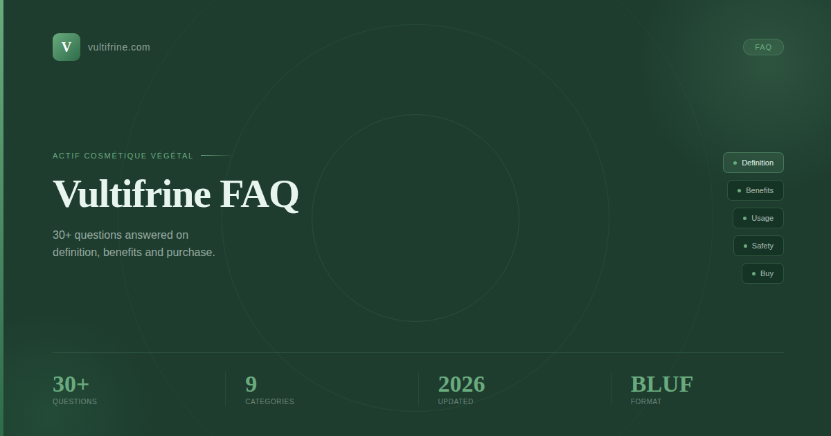 Vultifrine FAQ: all questions answered