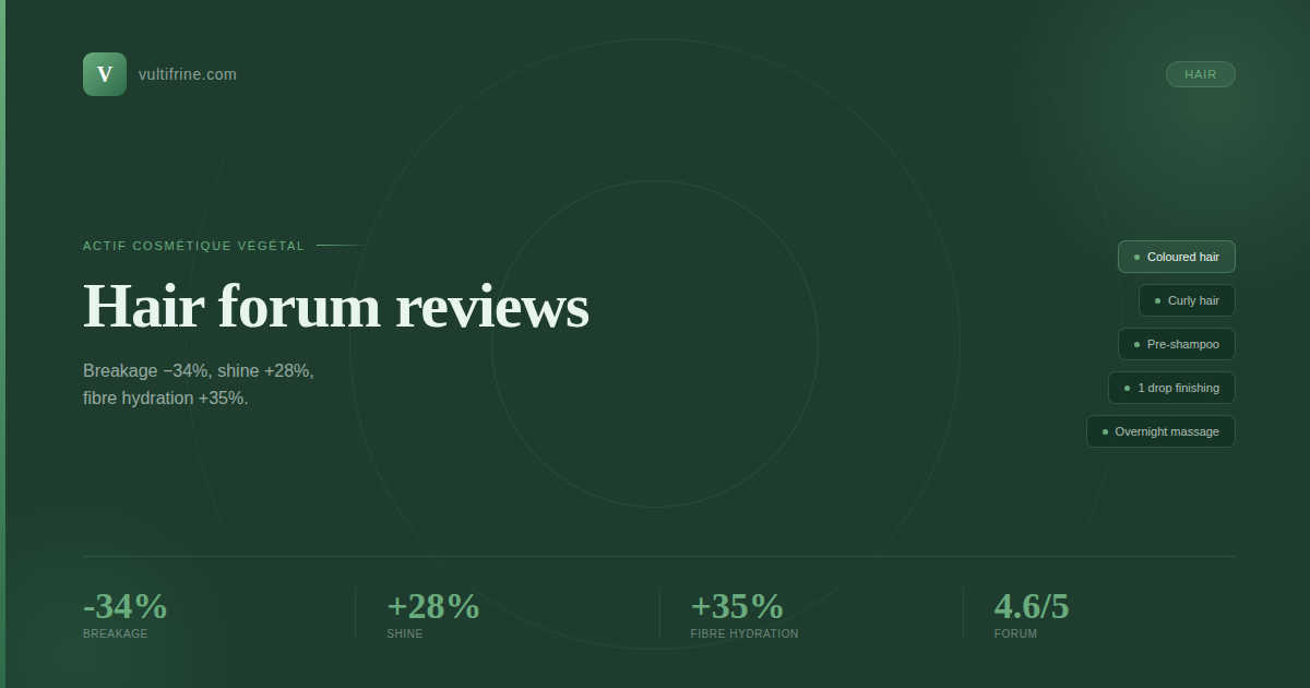 Vultifrine hair forum reviews